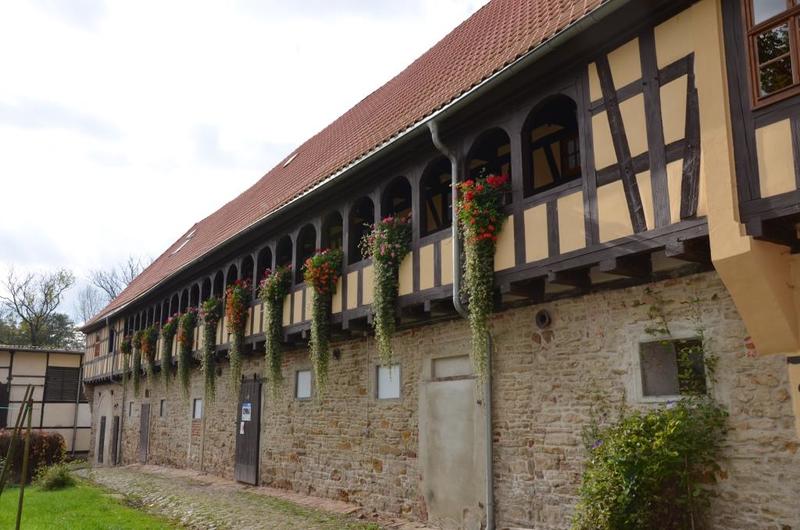 Laubengang des denkmalgeschützten Kuhstalls auf dem Rittergut Schwanditz, Bild: Quelle: RAG Altenburger Land e.V.