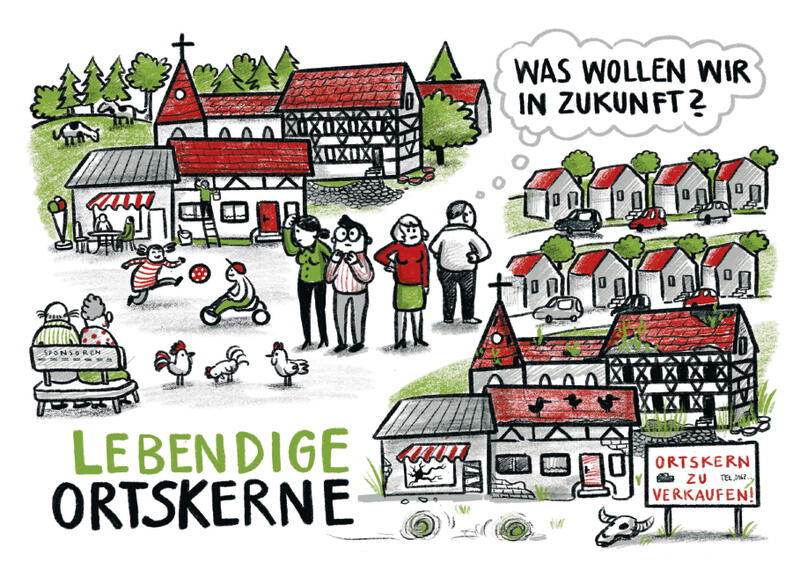 Postkartenmotiv zur Onlinebeteiligung im Landkreis Saalfeld-Rudolstadt, Bild: Quelle: Landratsamt Saalfeld-Rudolstadt